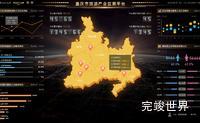 数据大屏设计案例 重庆市旅游产业监测平台 初晓
